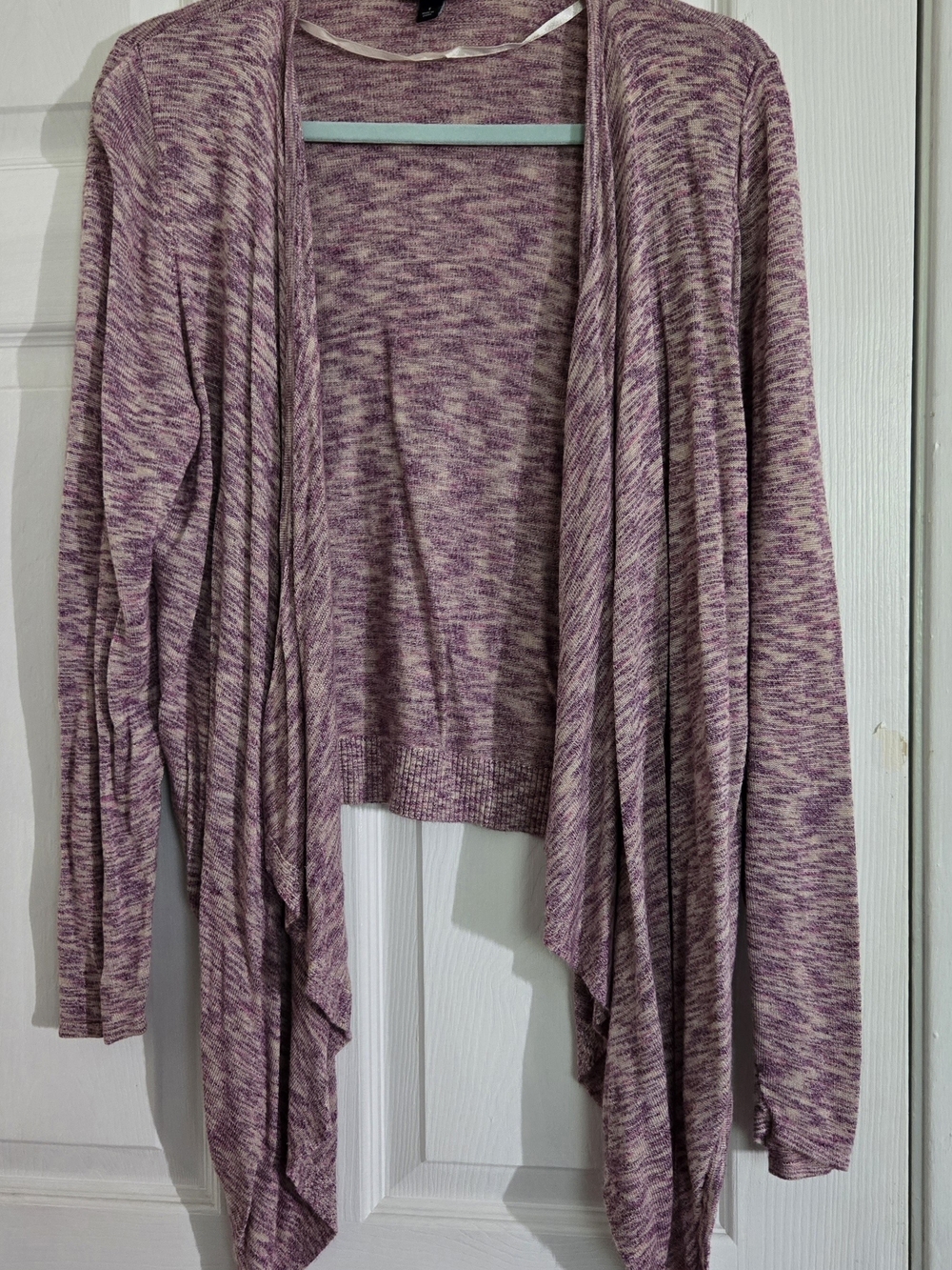 torrid Lavender Heather Open-Front Draped Cardigan